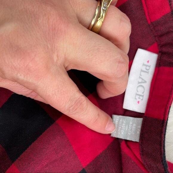 The Children’s Place Buffalo Plaid Family Shirt Dress - Picture 9 of 10